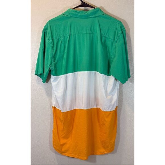 TIPSY ELVES ST. PATRICK DAYS IRISH FLAG BUTTON DOWN SHIRT MEN'S LARGE - Picture 5 of 11
